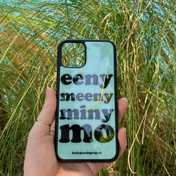 [MADE] eeny meeny miny mo Glass Bumper iPhone Case - Mint Color