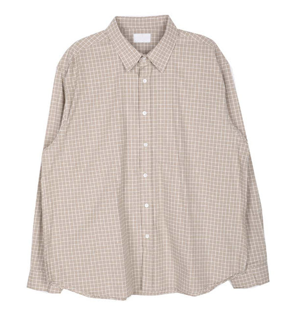 No.0927 geek check SHIRT (4color)