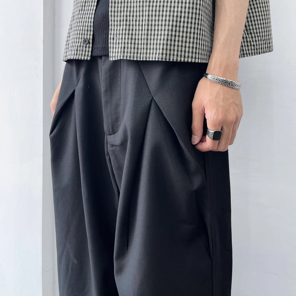 Fold-Line Suit Pants