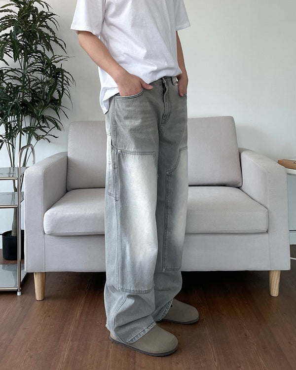 Gray Washing Carpenter Denim