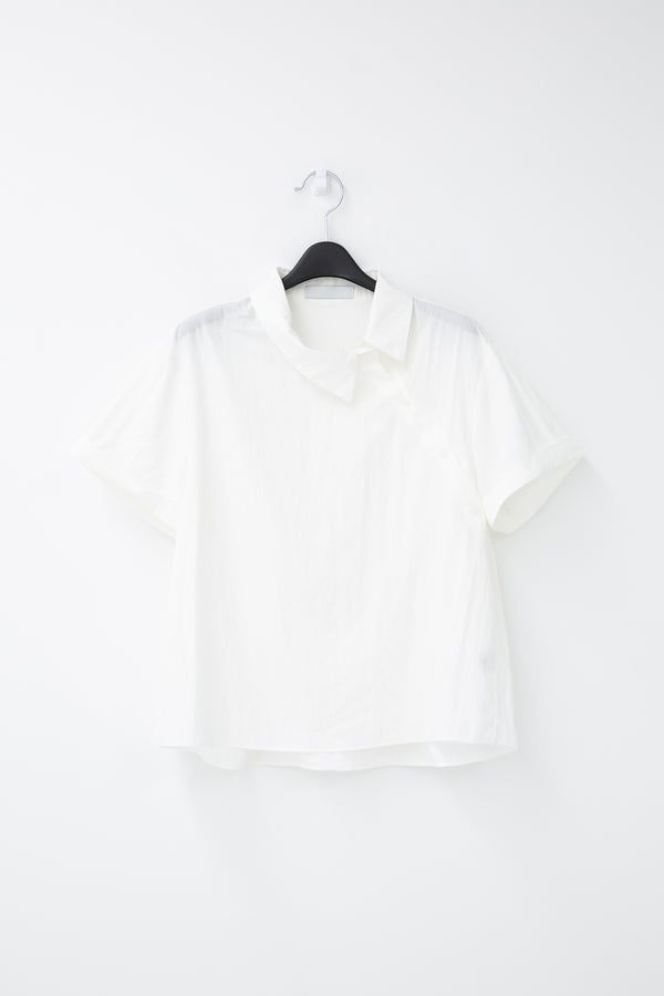 slanted collar half shirts(3colors)