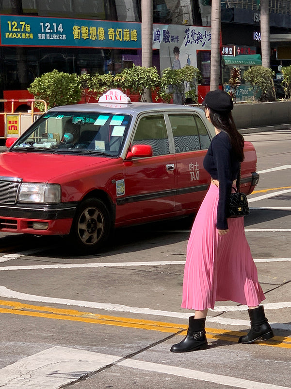 [MADE] LOVE MORE PINTUCK LONG SKIRT