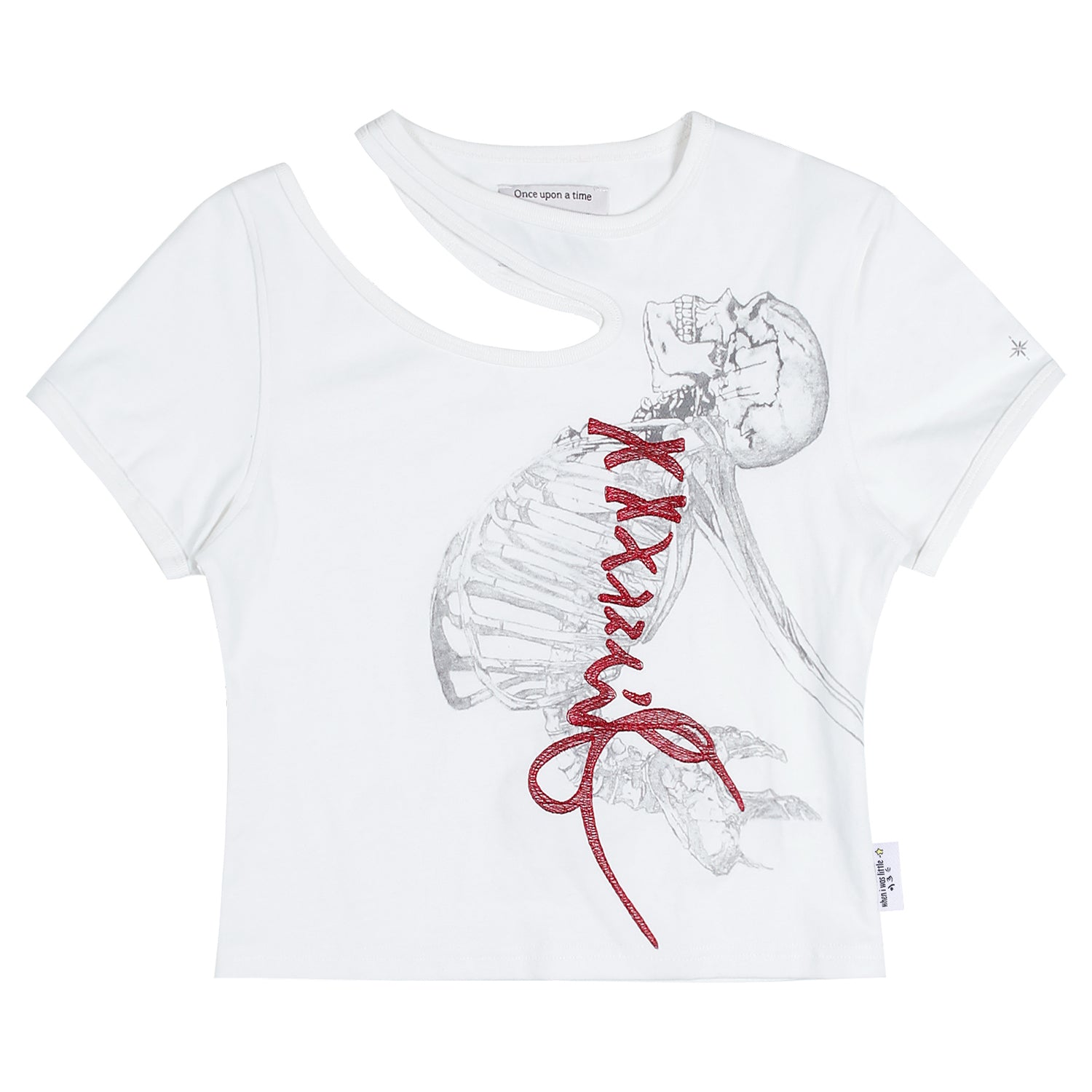 WXT008 Liberty Skeleton Short-Sleeved T-Shirt (WHITE)