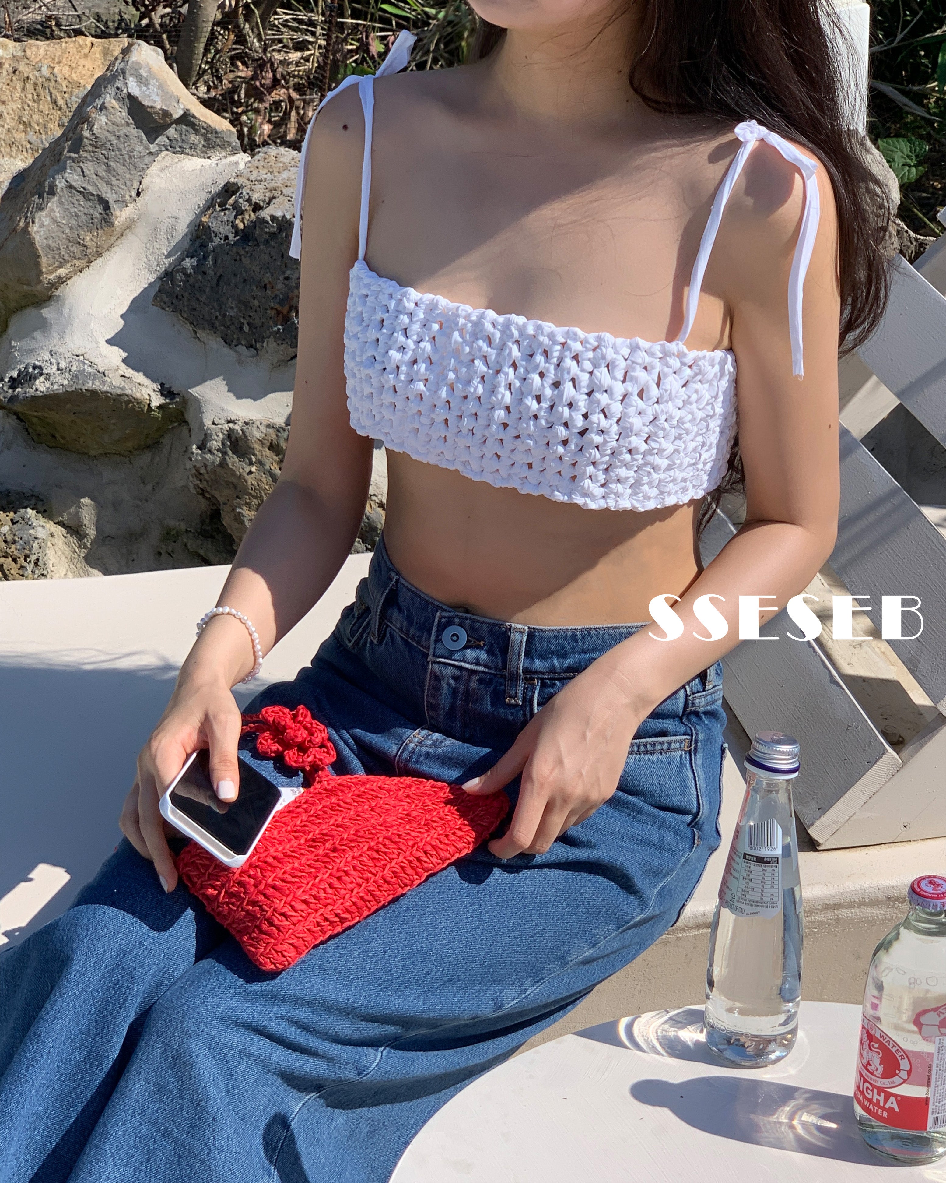 Summer crochet bustier