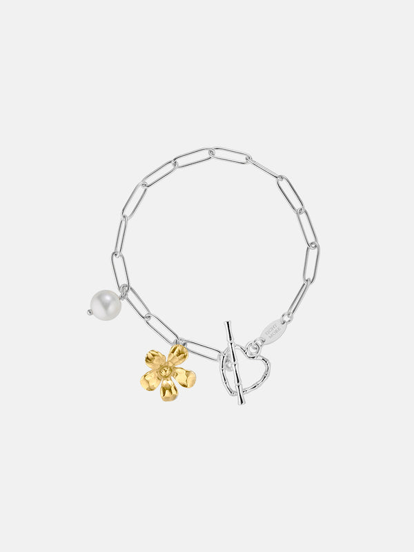 silver925 flower more bracelet SV