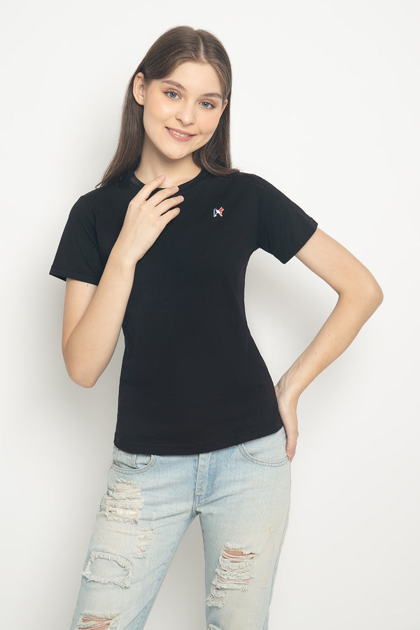 MON AKITA - Flo Women T-shirt Black