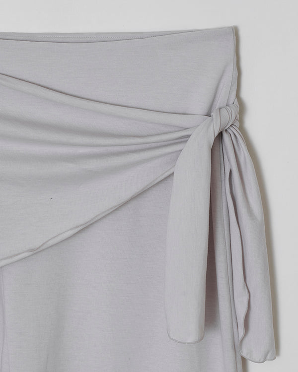 Inez Draped skirt _ Ligth grey(1 PCS)