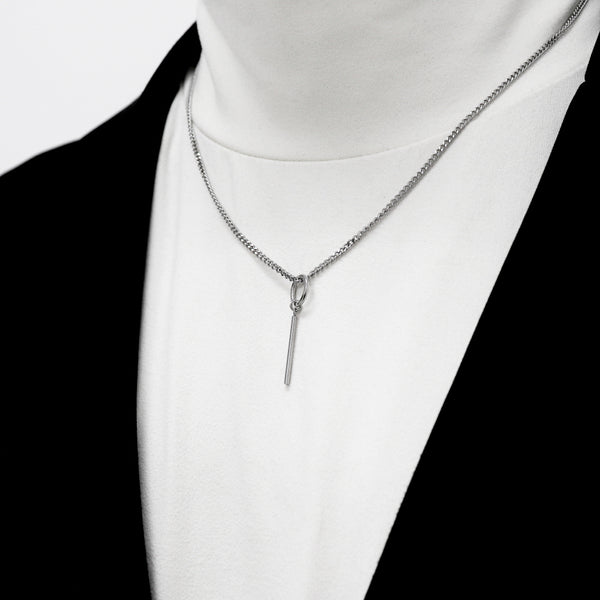 Men's Stick Necklace Stainless Steel_CLEF M COS NEC