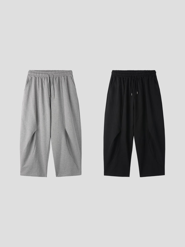 Wave tuck balloon pants 2color