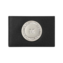 COMPACT SIGNATURE METAL LOGO CARD WALLET