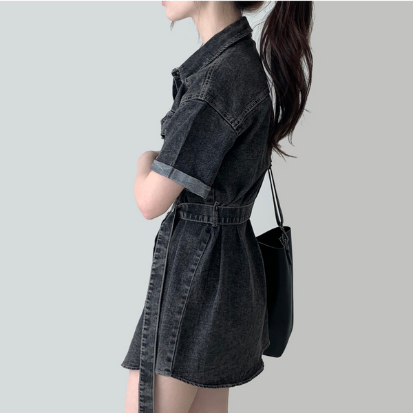 Roco denim mini dress