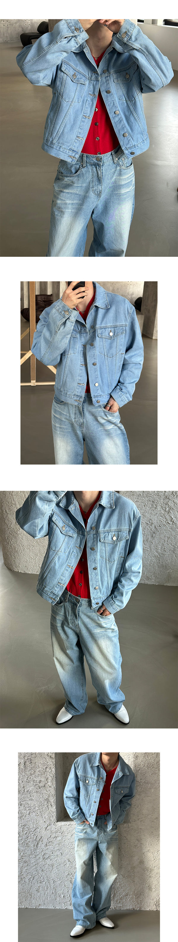 [PROMOTION] Washing denim trucker jacket (4color)