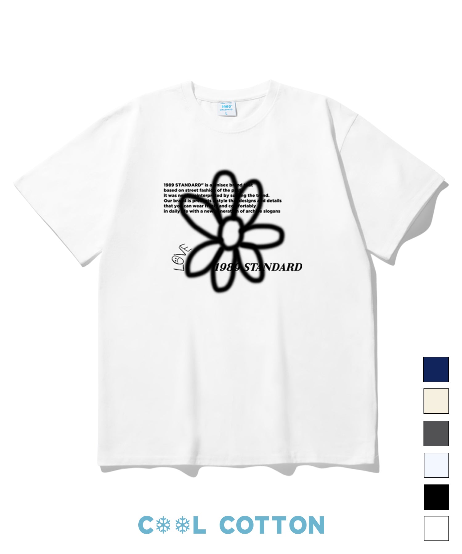 BW FLOWER Cool Cotton Overfit Short Sleeves (SISSTD-0034)