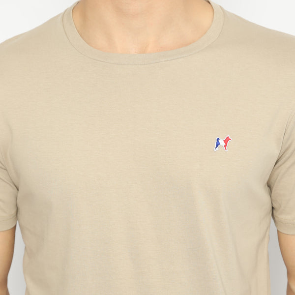 MON AKITA - Florent T-shirt Dark Beige