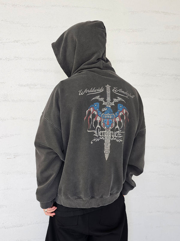 VENTIQUE Pigment Sword King hoodie 2colors