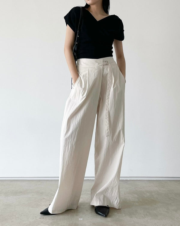 lessel nylon D-ring wrap pants