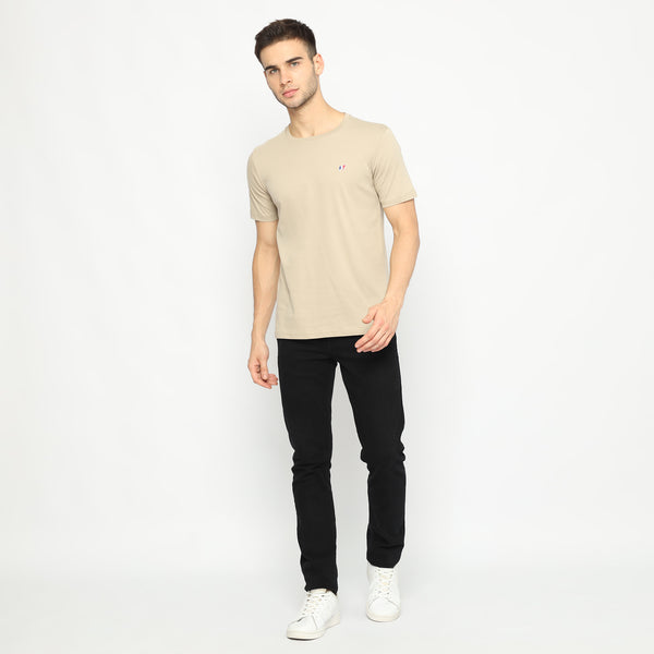 MON AKITA - Florent T-shirt Dark Beige