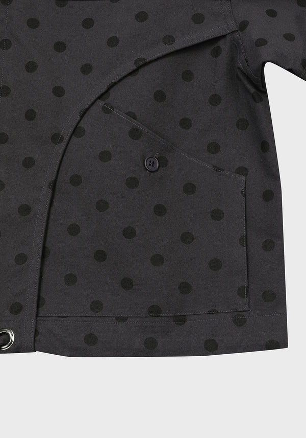 DOT PATTERN JACKET / BLACK