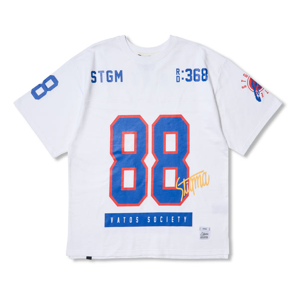 88 Football Oversized Short Sleeves T-Shirts White /Black