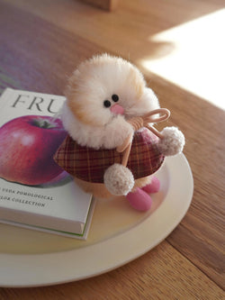 Keyring Acc 'Winter Check Cape’ - 2 Color