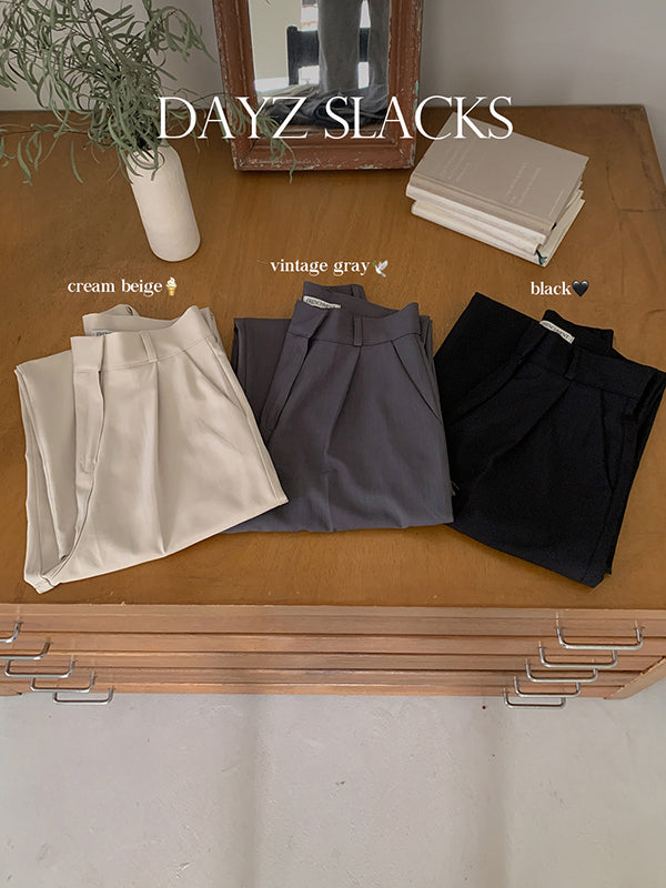 [MADE] Dayz Spring Pintuck Wide Slacks (3 colors)