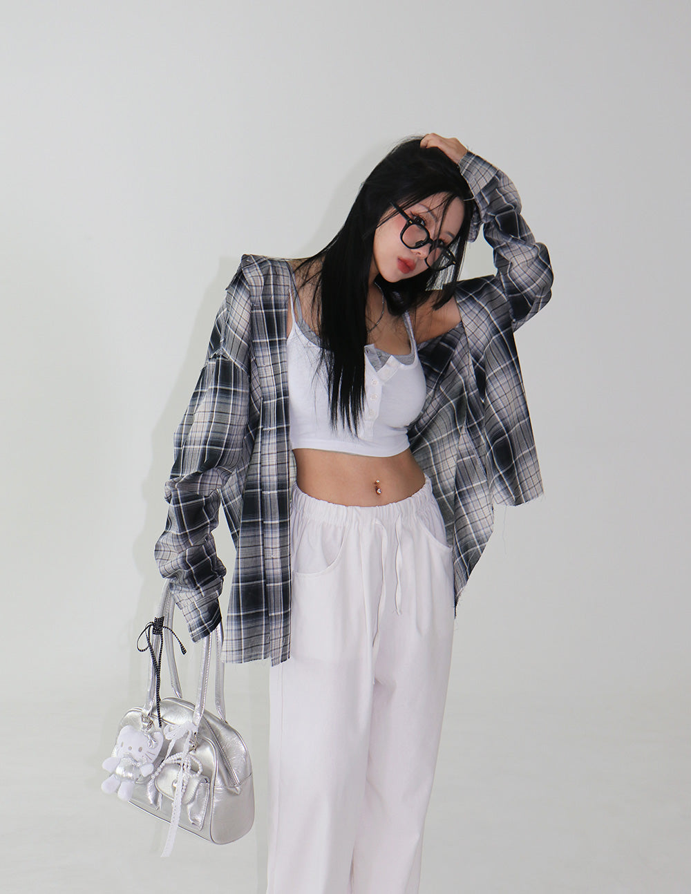 Linen strap jogger & wide pants