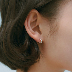 FLOW EARRING 004 (SILVER)