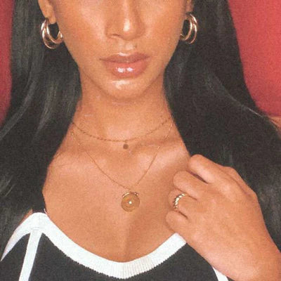 トリプルフープピアス