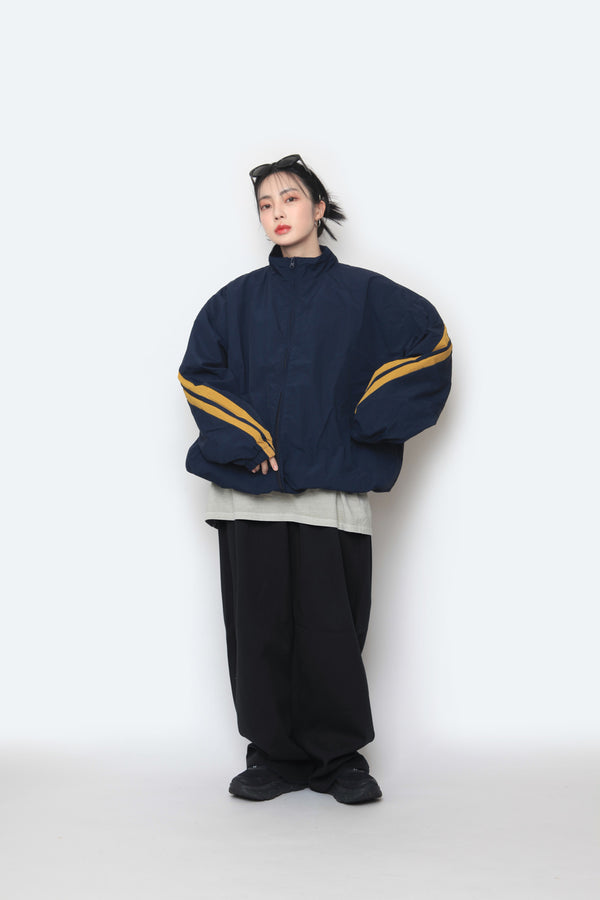 Two-Line Wind Zip-Up Jacket