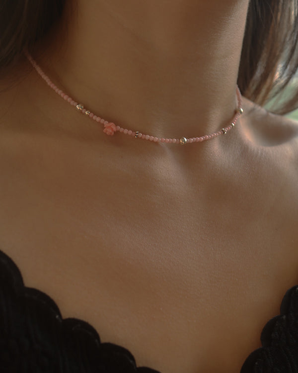 HIDDEN ROSE NECKLACE (Pink)