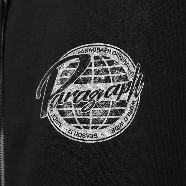 DAMAGED LOGO ZIP HOODIE