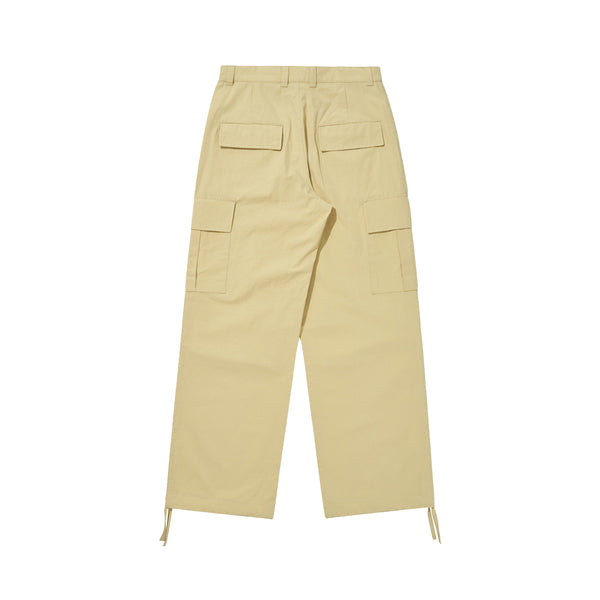 STRING CARGO PANTS [CREAM YELLOW]