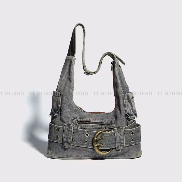 Vintage denim bag