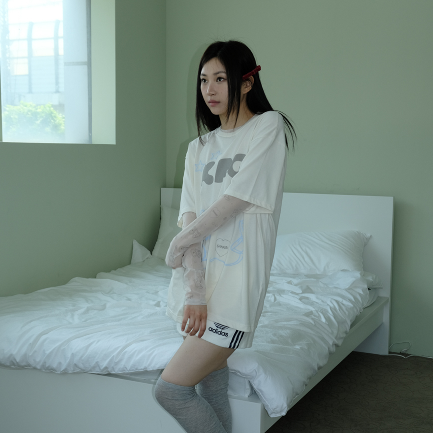 KIRIGIRL BOXY T-SHIRT _IVORY