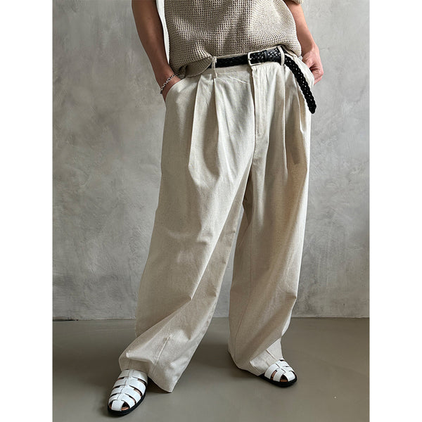 [S/S] Linen two tuck wide pants(5color)