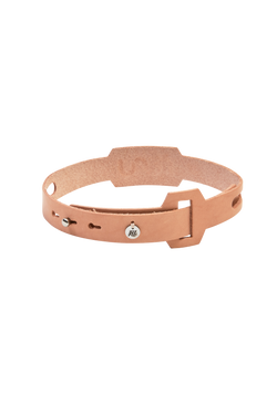 SIMPLE COW BELT CHOKER&BRACELET NUDE