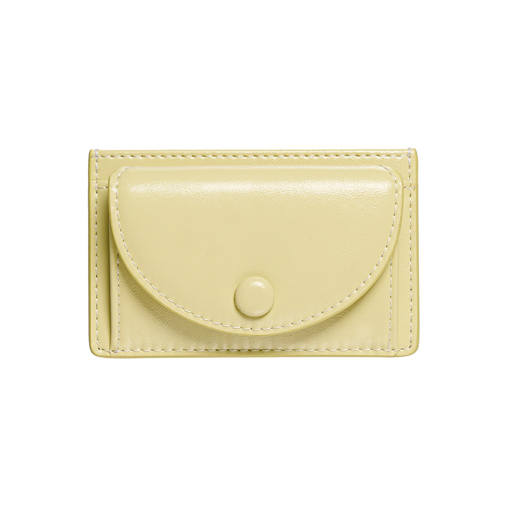 DOT Slim Pocket Mini Coin Transportation Card Wallet pale lemon