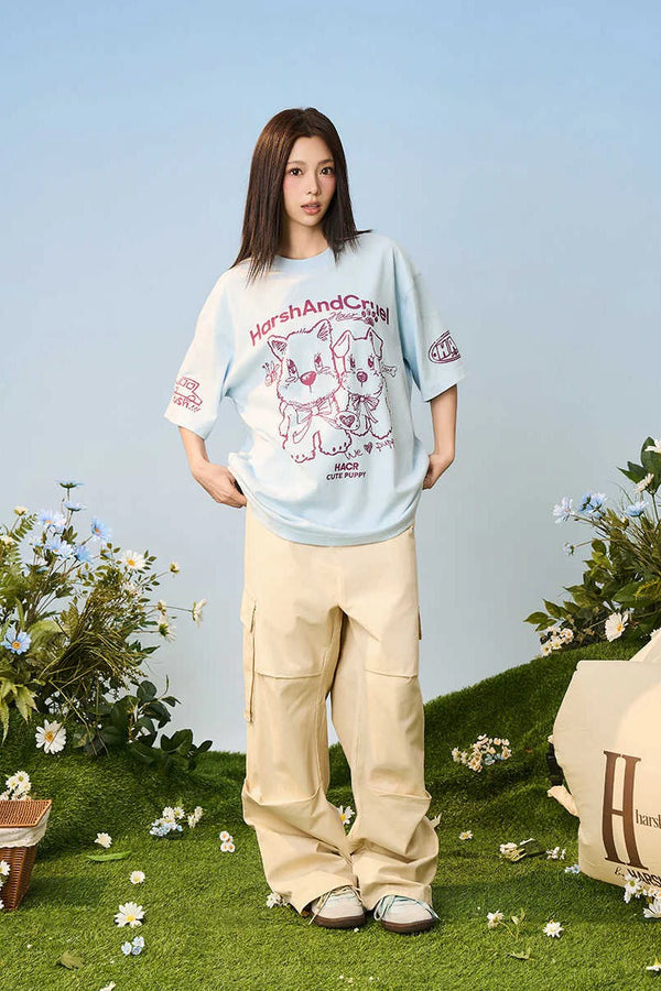 Handdrawn Dog Loose Tee