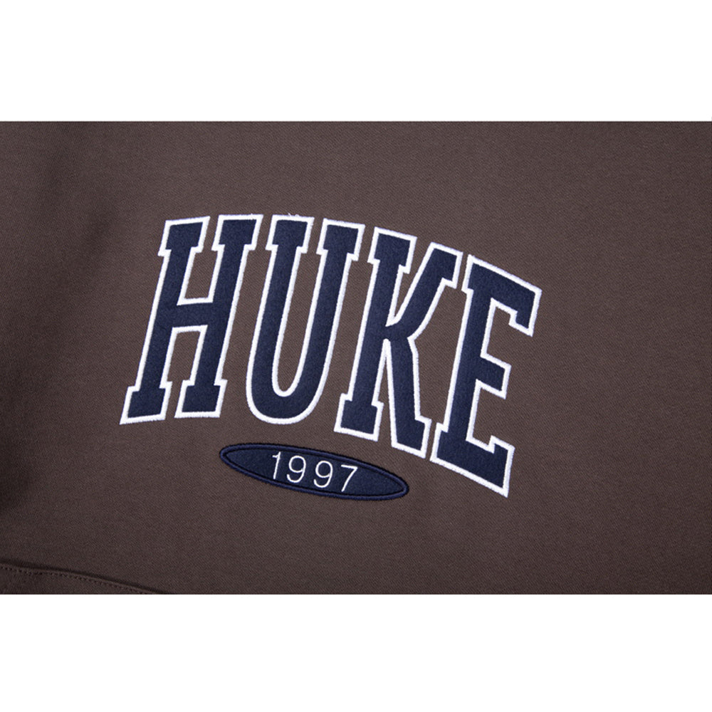 HUKE Logo Brown Hood-T