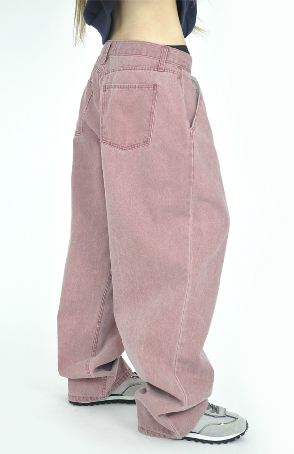 (UNISEX)faded denim pants(3color)