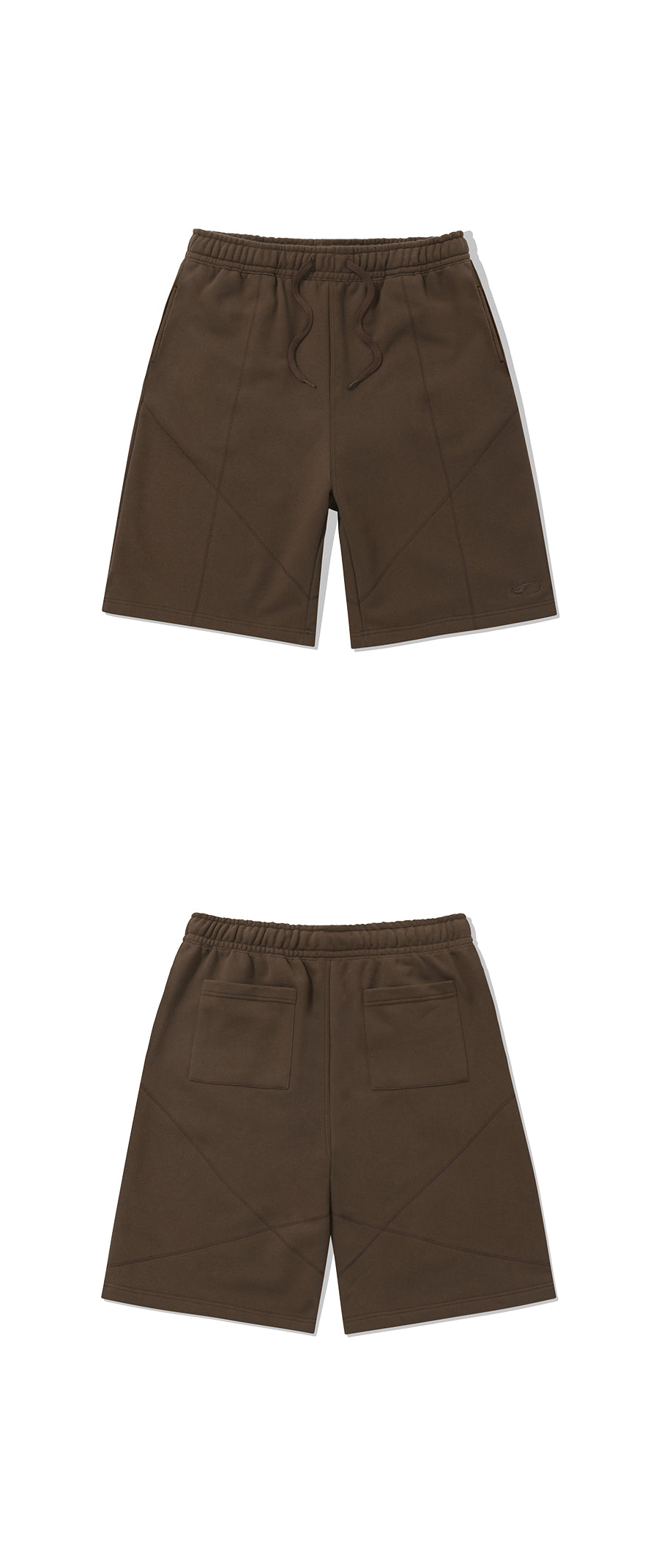 Multi Block Shorts-Brown