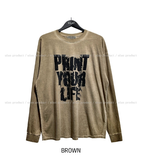 Leff printed oversized fit long sleeves