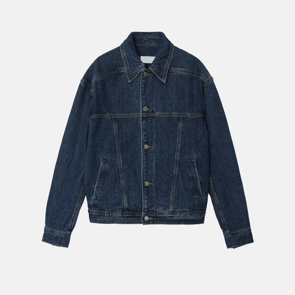 Trian crop denim jacket