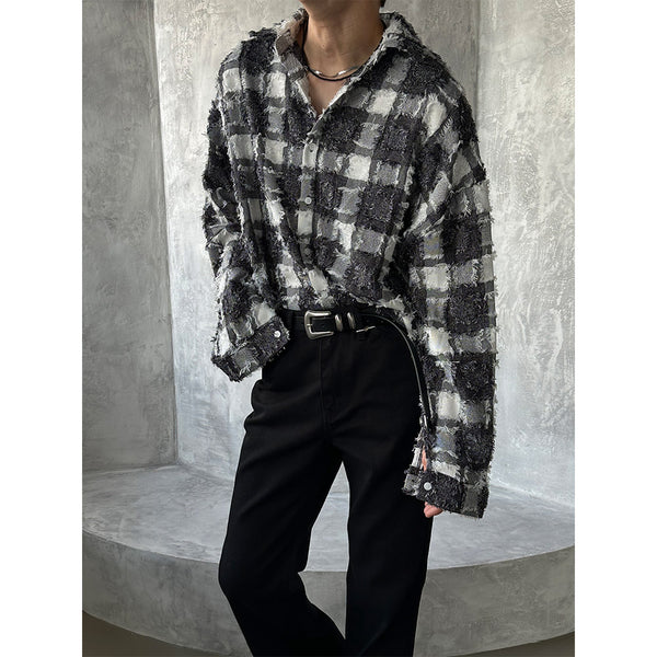 [F/W] Tweed tessel check shirts (2color)