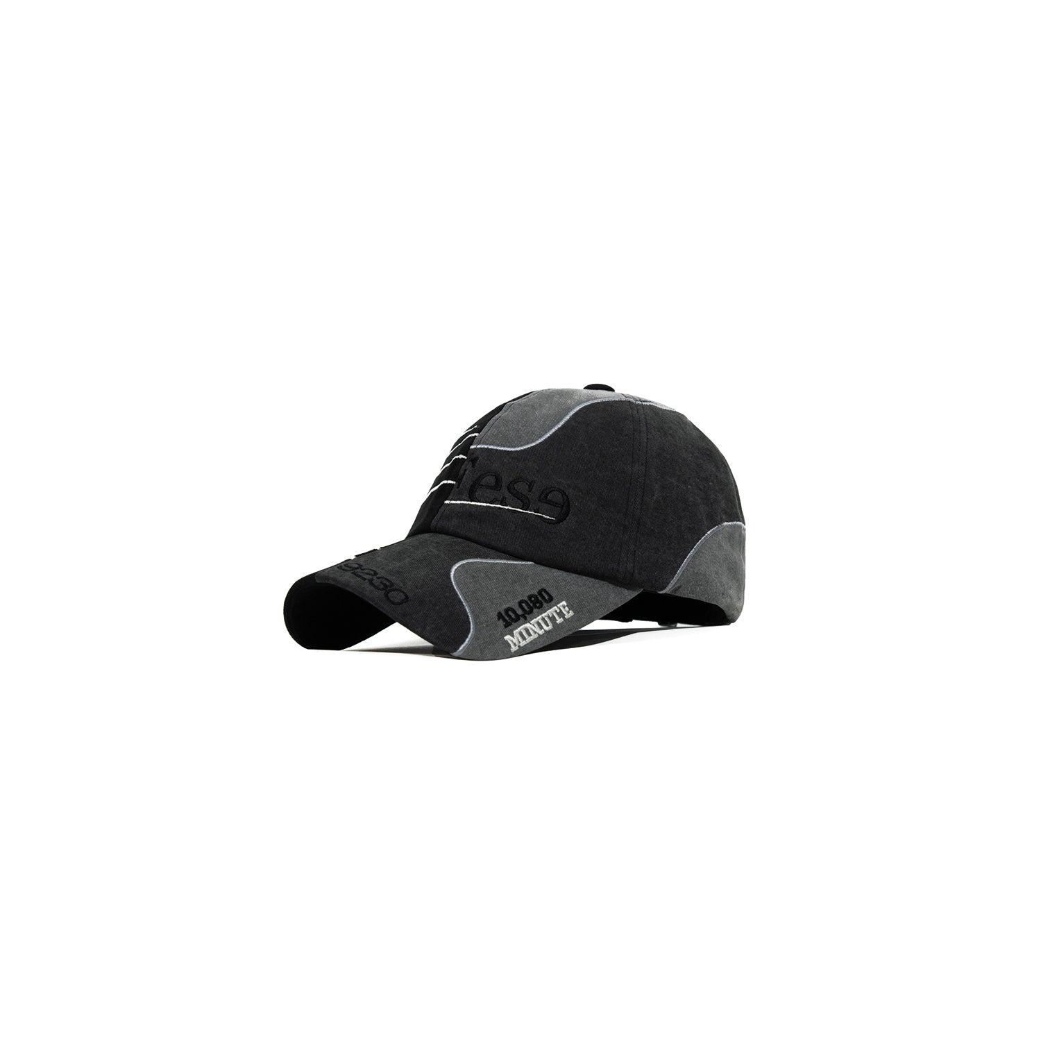 Half & half cap [BLACK]