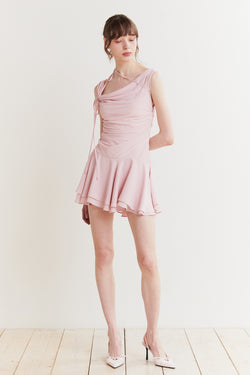 LILY FRILL DRESS pink