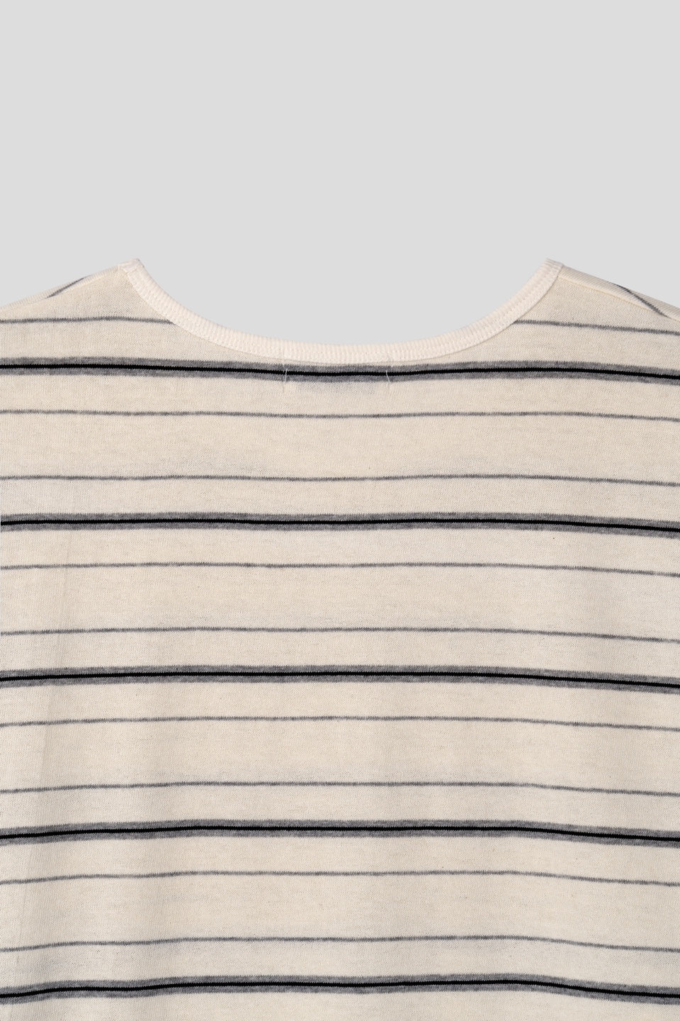 Town stripe half t-shirt 