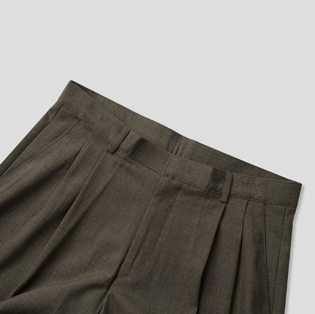 Milo two-tuck wide slacks