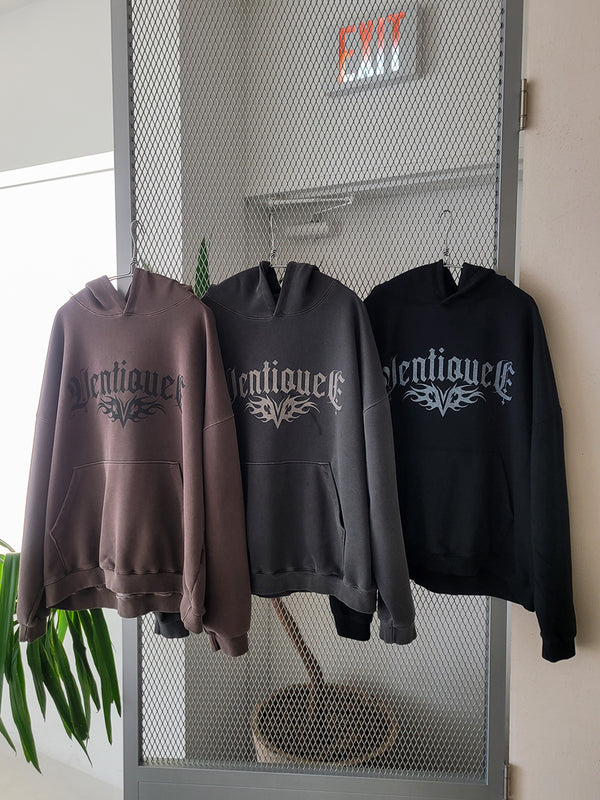 VENTIQUE ピグメントトリビアルフーディー 2colors