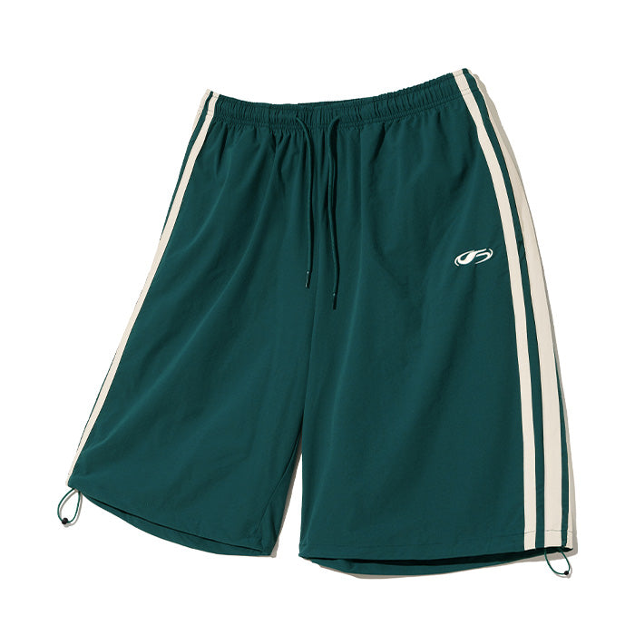 Nylon Taping Shorts-Blue Green